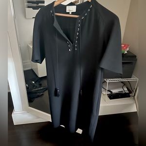 Philip Lim black dress with tassels.